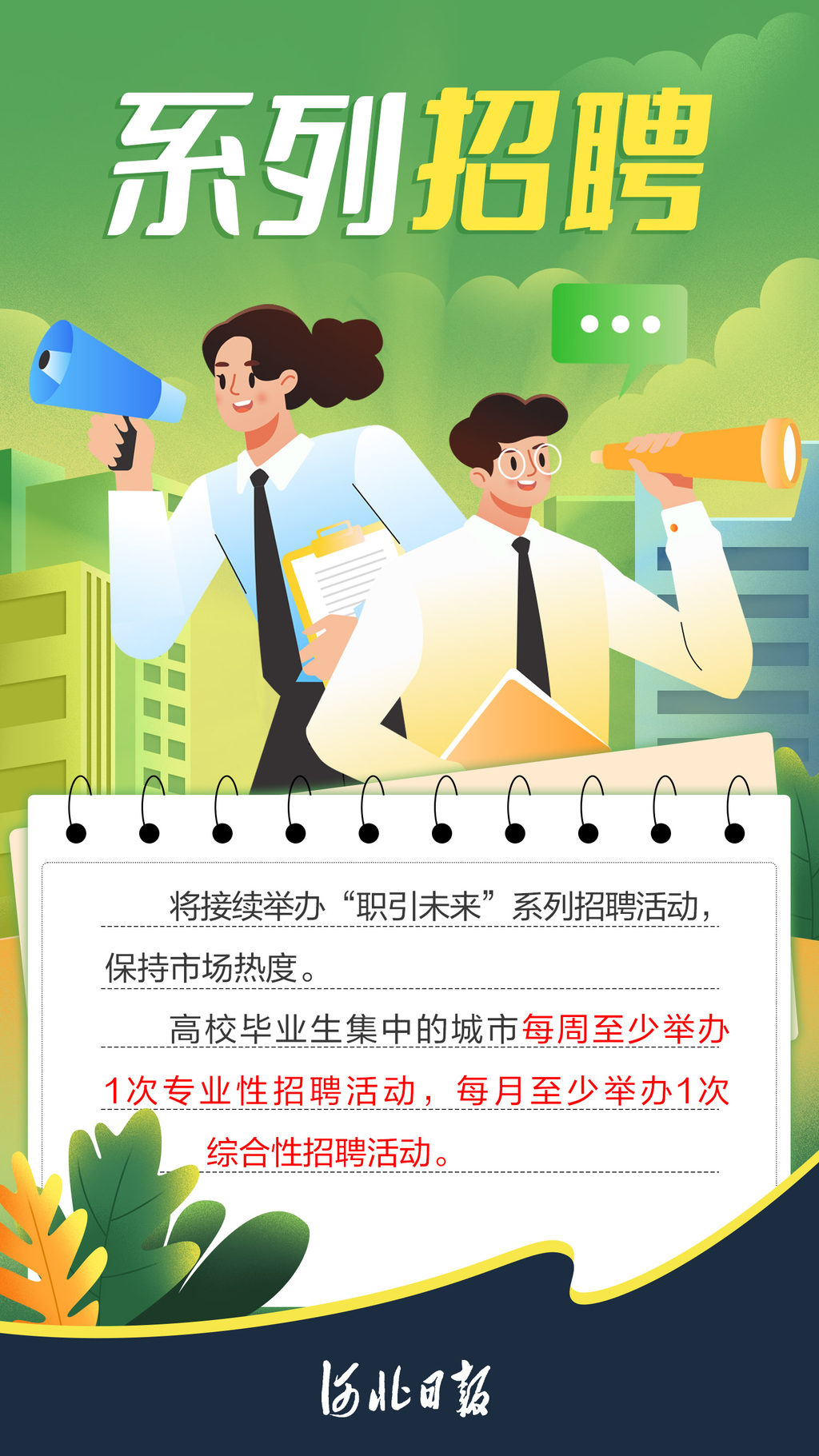 海报丨@高校毕业生，来自河北的“就业大礼包”请收藏→